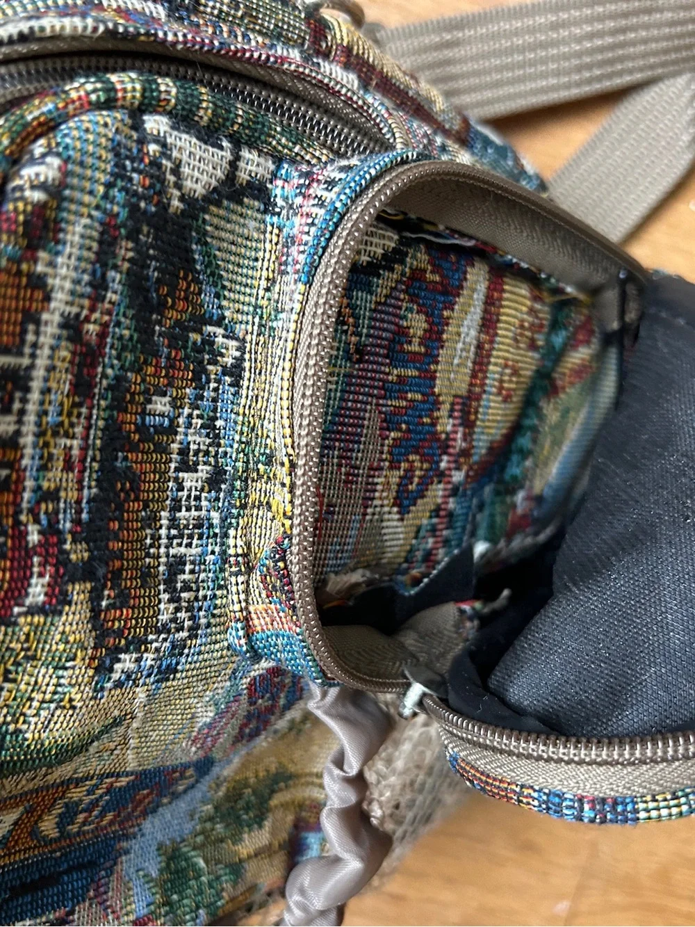 Vintage Purse - Route 66 Tapestry Bag